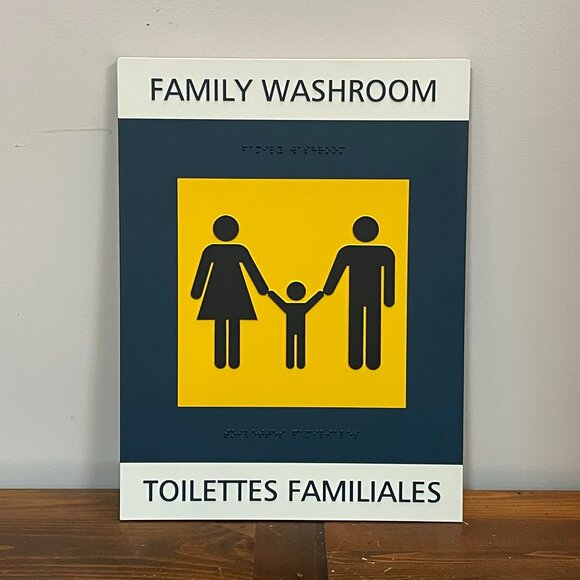 3 Bathroom Signs - Picture 3 of 5
